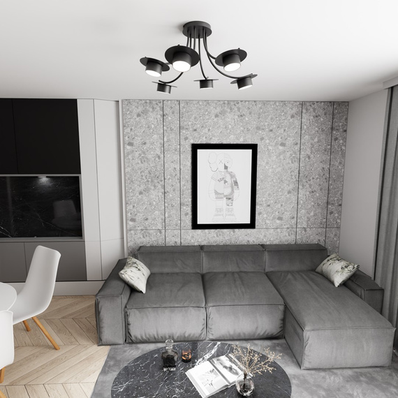 Żyrandol Emibig Enso 6 Bl (1445/6)