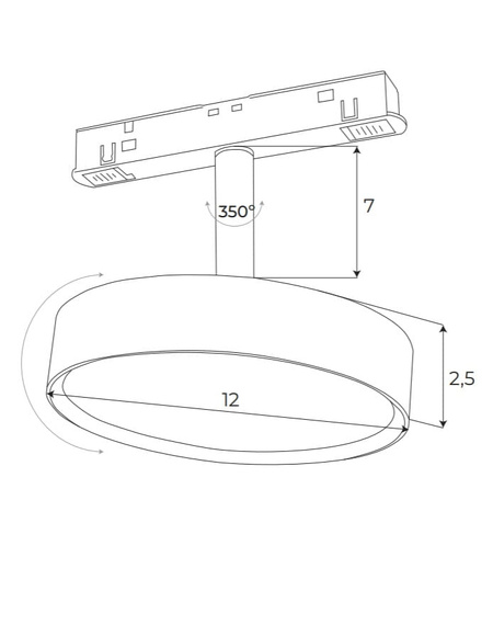 M0042N Maxlight Magnetic System On/Off 11,5W Reflektor Magnetyczny