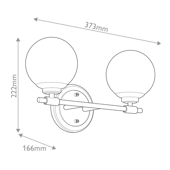Oprawa Ścienna Elstead Lighting KL-BENNO2-BK-CPZ