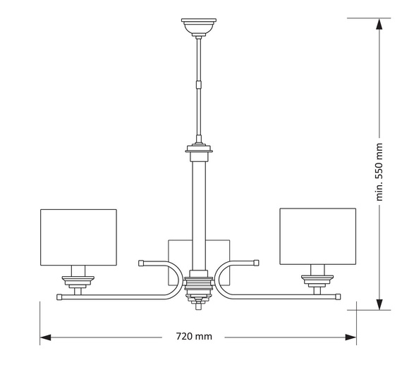 Żyrandol Kutek Mood Bolt BOL-ZW-3(Z)