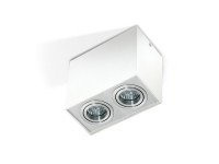 ELOY 2 AZ1354 white/alu AZZARDO Plafon