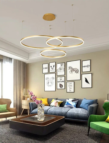 Dann Lux Rim DLD5590 100+80+60 Lampa wisząca ringi