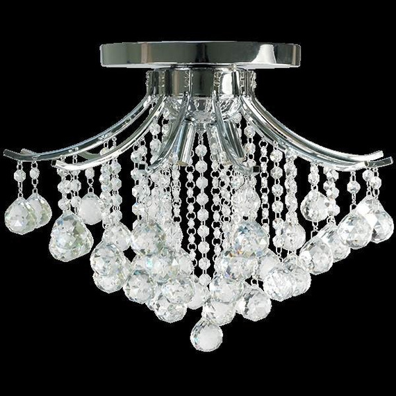 Plafoniera kryształowa Elem Wenecja 5191/4 8C chrom