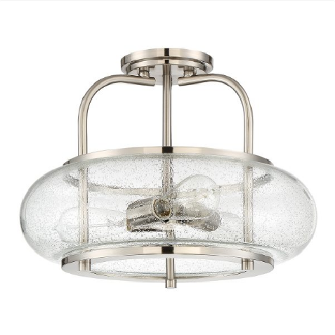 Plafon Elstead Lighting Trilogy QZ-TRILOGY-SFM-BN Nikiel