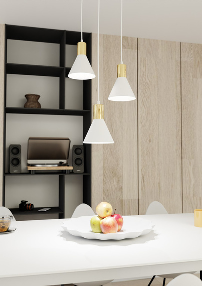 Lampa Wisząca Emibig Rosa 3 Prem Wh (1389/3PREM)