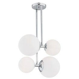 Chromowy Zwis z białymi kloszami Argon Aspen 1646