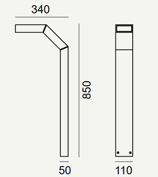 Słupek zewnętrzny Norlys Trysil 1096GR