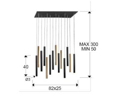 Lampa wisząca Schuller Varas 373425D Dimmable
