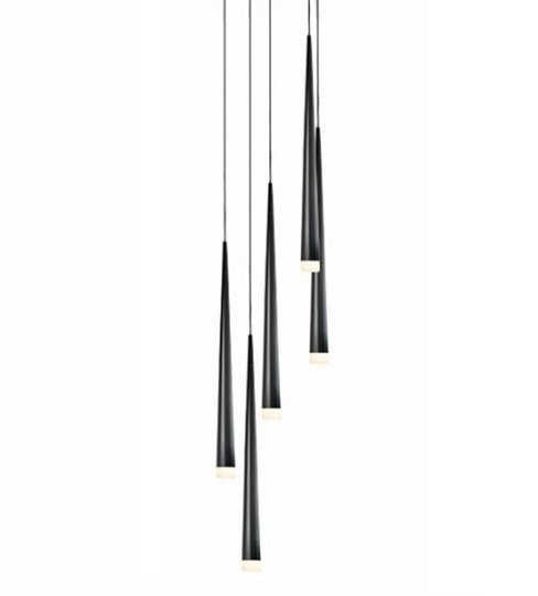 AZZARDO Stylo 5 Czarna Plafon AZ0119