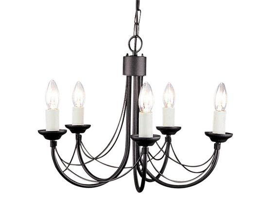 Lampa Wisząca Elstead Carisbrooke 5 black