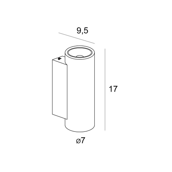 Oprawa Ścienna Maxlight Tek W0425