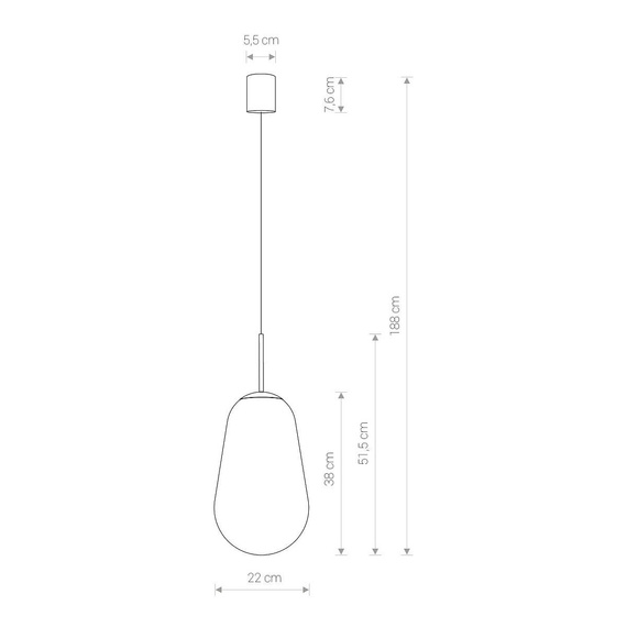 Lampa wisząca Nowodvorski Pear 7797 BK