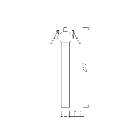 Oprawa Led wpuszczana w sufit podwieszany Berella Light Gota 200 WH BL5185