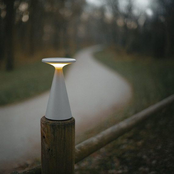 Lampa stołowa Maxlight T0064 Funghi szara IP44