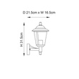 Endon Klien Lampa ścienna zewnętrzna YG-861-SS
