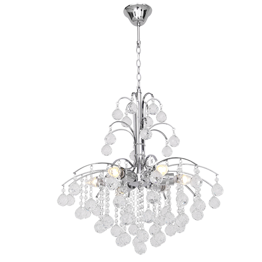 Lampa Wisząca kryształowa Elem Monte Carlo 6247/6 8C chrom