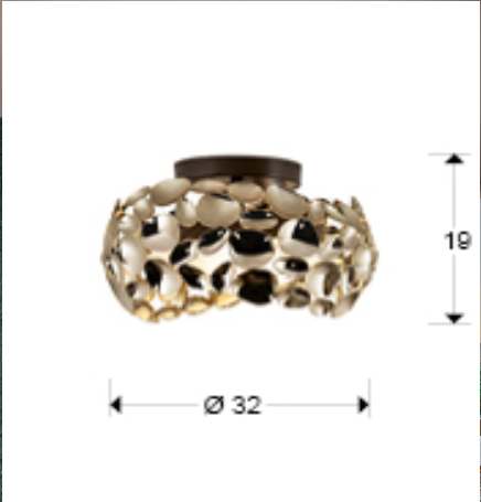 Lampa sufitowa Schuller Narisa 266973 złota