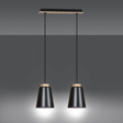 Wisząca lampa BOLERO 2 BLACK czarny (442/2) - Emibig