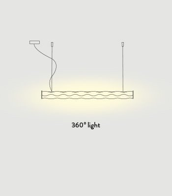 Lampa wisząca LED jasna Slamp Hugo Prisma