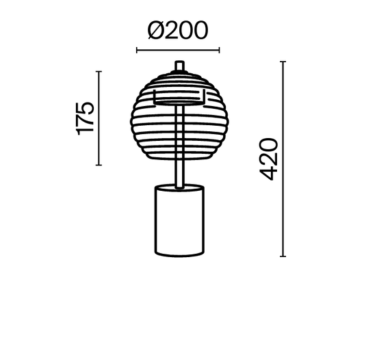 Lampa stołowa Maytoni Mystic P060TL-L12BK