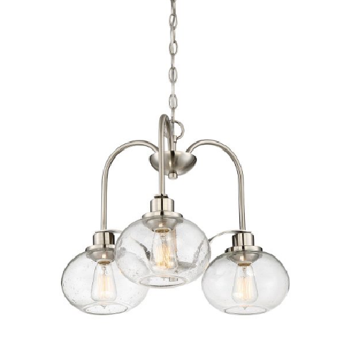 Lampa Wisząca Elstead Lighting Trilogy QZ-TRILOGY3-BN Nikiel