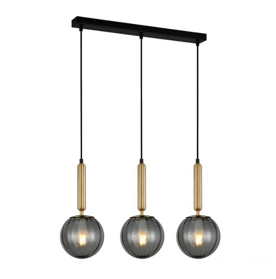 Italux Ravena PND-2324-3L BRO+SG Lampa wisząca Mosiądz 