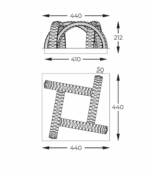 Zuma Line Plafon kryształowy Tula MX3274-4-3BCT