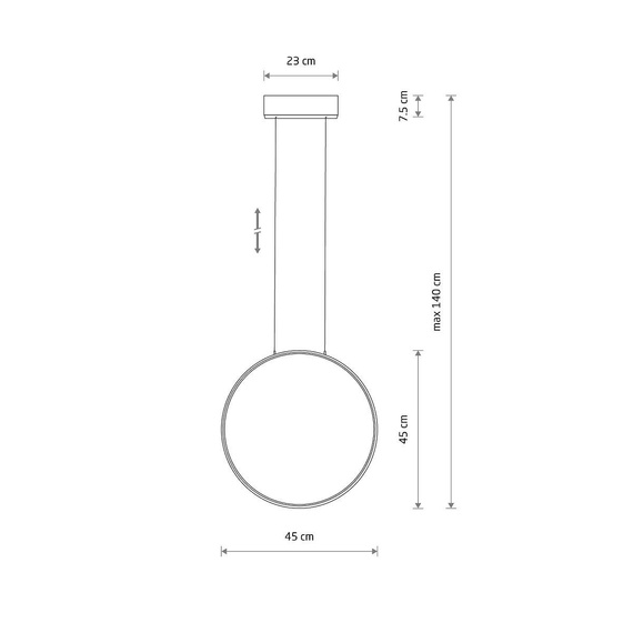 Nowodvorski CIRCOLO LED S 4000K Oprawa wisząca 10860