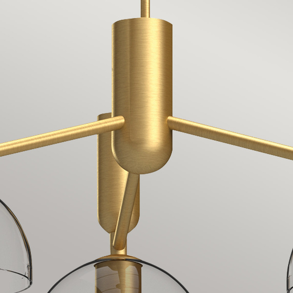 Zwis Elstead Lighting ALM-JUDE3-GD-CL