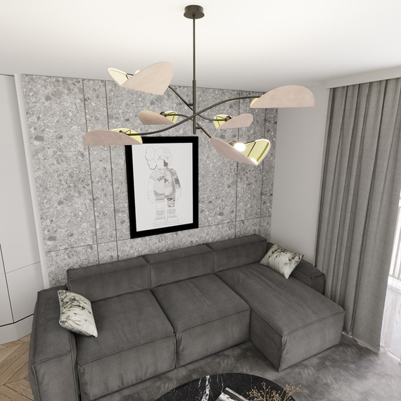 Plafon Emibig Lotus 6 Bl Gray (1462/6)