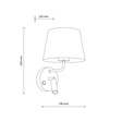 Lampa Ścienna TK Lighting Maja 11596
