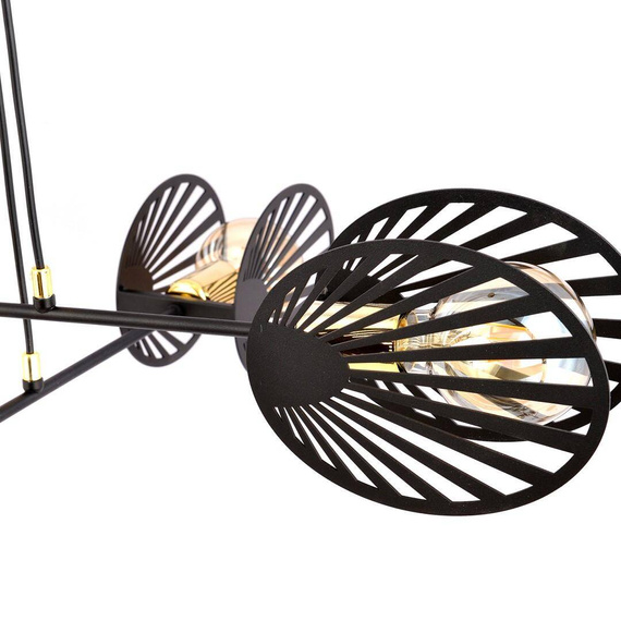 Wisząca lampa PLAYA 4 BLACK czarny (1146/4) - Emibig