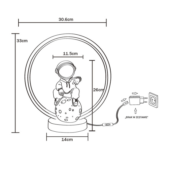 Lampka Biurkowa Zuma Line Astronauta 003064-030919