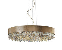 Włoska Lampa Wisząca MASIERO Ola S6 90 złota