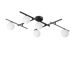 Plafon Ideal Lux Atlas Pl5 Nero 328218