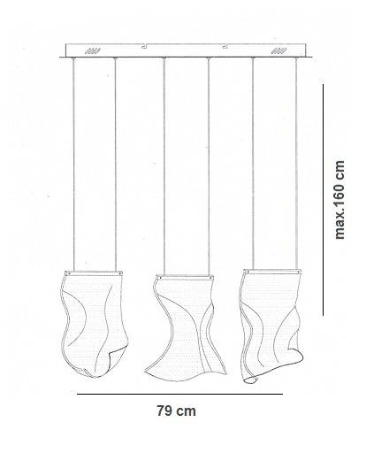 Lampa Wisząca Berella Light Vacon 3 BL0563