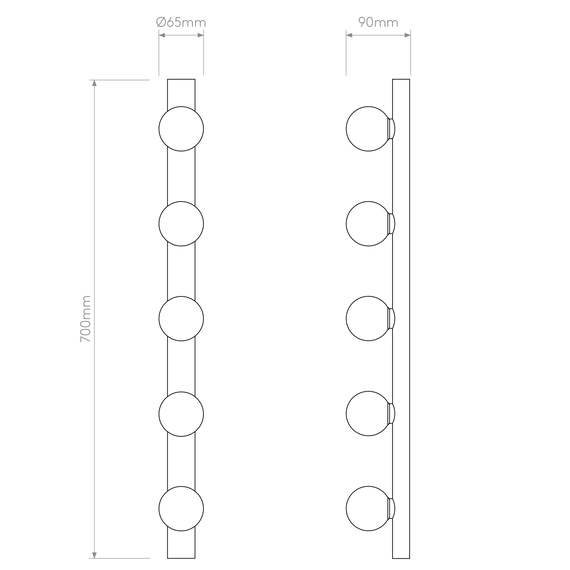 Lampa Ścienna Astro Cabaret 1087008