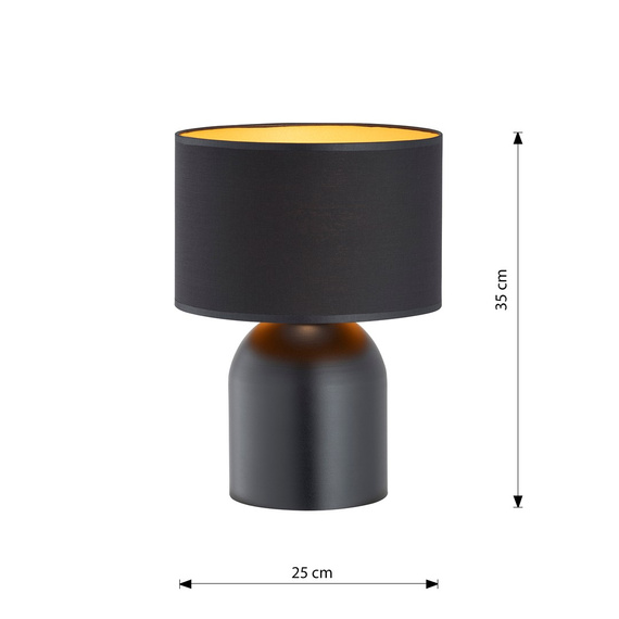 Emibig Aspen Ln1 Black/Gold (1323/LN1) Lampa Stołowa