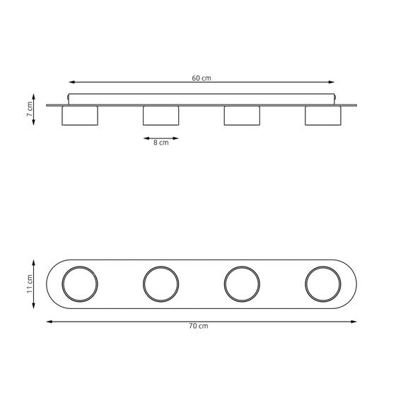 Emibig Diaz 4 Bl Wood (1438/4) Plafon