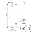 Lampa wisząca LA361/A4/L09/SdPW/G/116/38D/930 Cleoni Oti A4