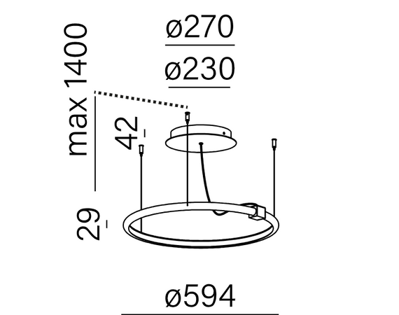 AQForm Buclo Lampa wisząca 59951-L930-D9-00-12
