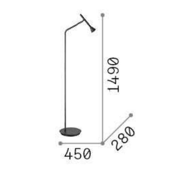 Ideal Lux Diesis Lampa podłogowa 279800