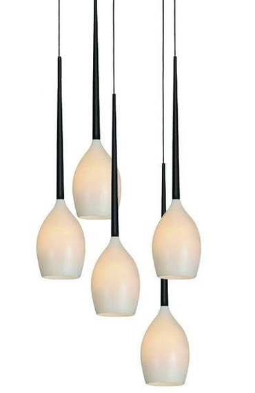 Lampa wisząca AZzardo IZZA 5 biała AZ0311