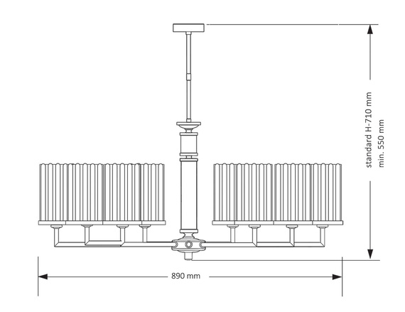 Lampa Wisząca Kutek Mood Artu Ryfel ART-ZW-8(Z)R
