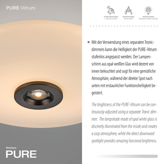 Zuma Line Pure Vitrum 003902-030807 Plafon