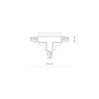 Złącze T szyny wpuszczanej Nowodvorski Ctls Recessed Power T Connector Right 2 (T-R2) 8681
