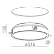 AQform RING LED 	37950-M930-D9-00-13 Oprawa Wpuszczana