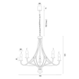 Żyrandol Argon Lorenzo 2171