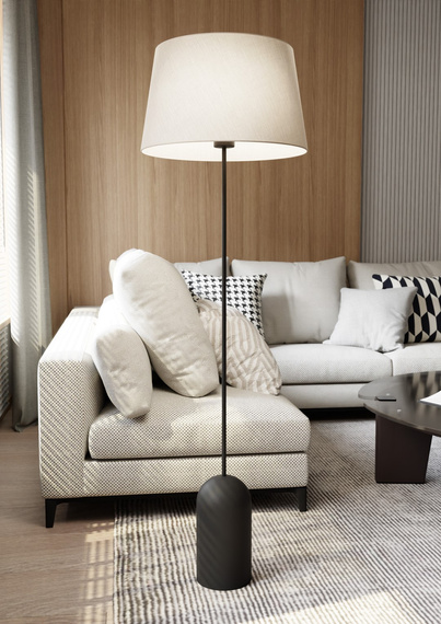 Lampa Podłogowa Emibig Pearl Lp Beige (1419/LP1)