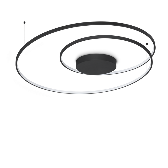 Lampa Sufitowa Ideal Lux Oz Pl D100 On-off Nero 3000k 364995